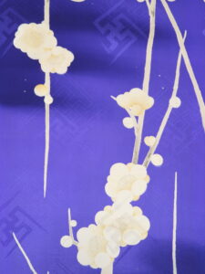 槍梅　紋縮緬　長着