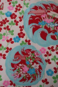 波の丸　　楊柳縮緬　　女児長着