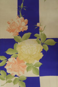 薔薇 錦紗縮緬 長着