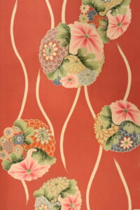 菊の丸文 縮緬 羽織